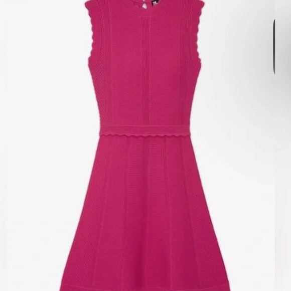 NWT The Kooples Pink Sleeveless Knit Dress - Picture 6 of 6